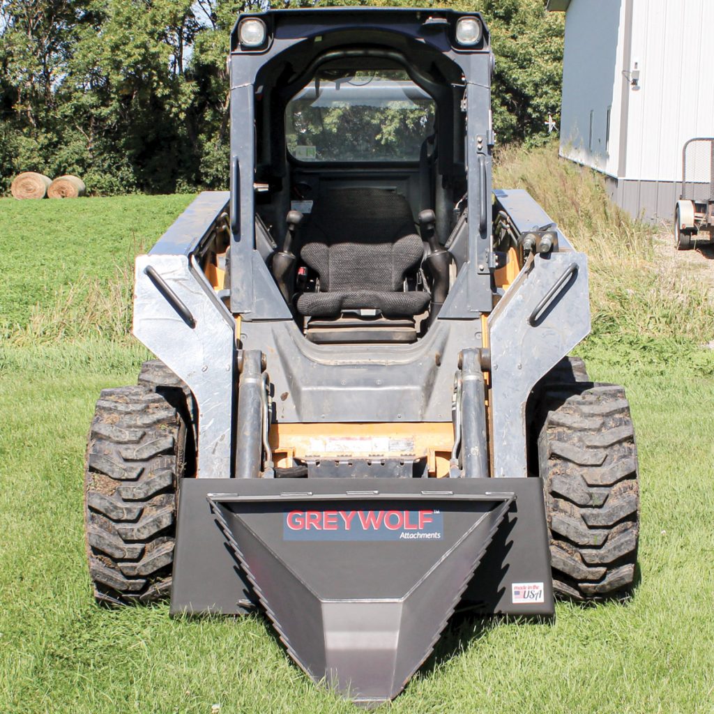 GreyWolf™ Skid Steer Stump Bucket Tree Removal GreyWolf™ Attachments