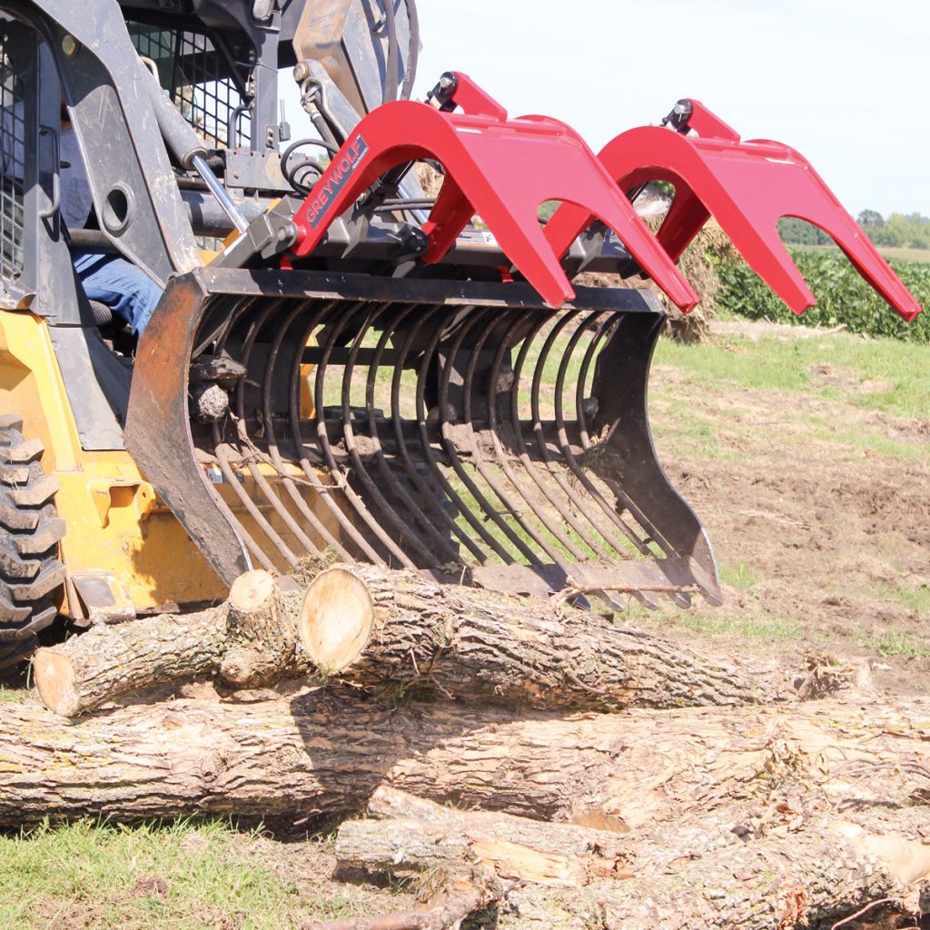 Greywolf™ Skid Steer Double Quick Attach Grapple 