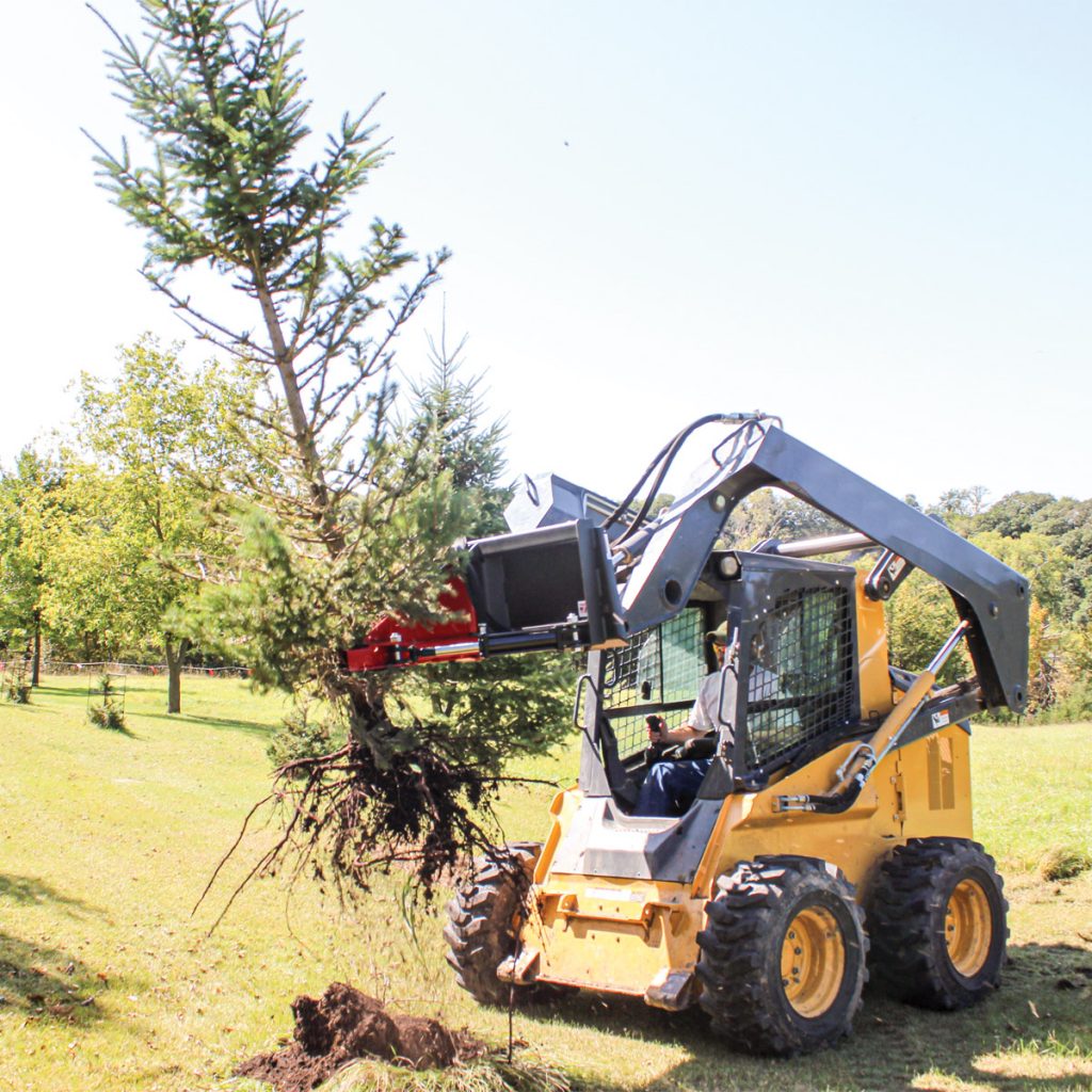 GreyWolf™ Skid Steer Tree Puller Tree Removal GreyWolf™ Attachments